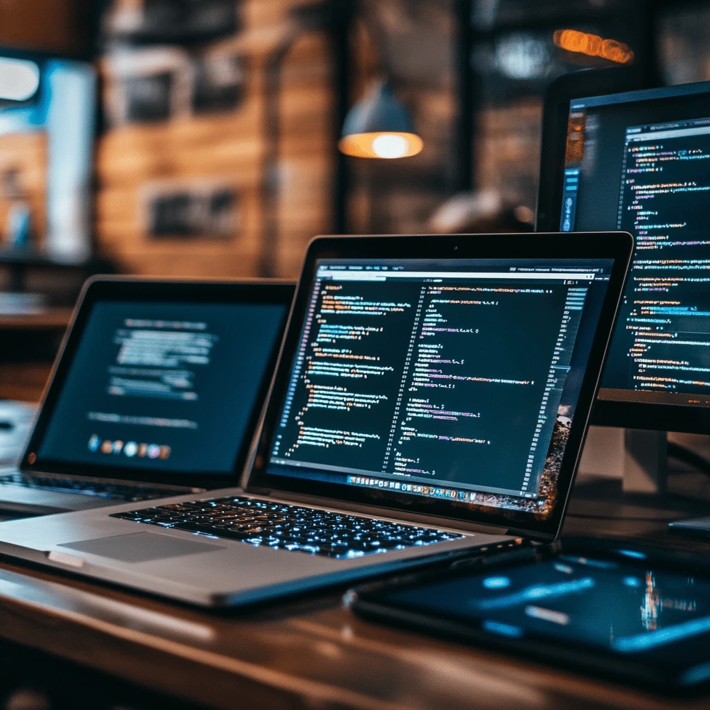 Różne urządzenia uzyskujące dostęp do procedury SQL - nowoczesne technologie creationX