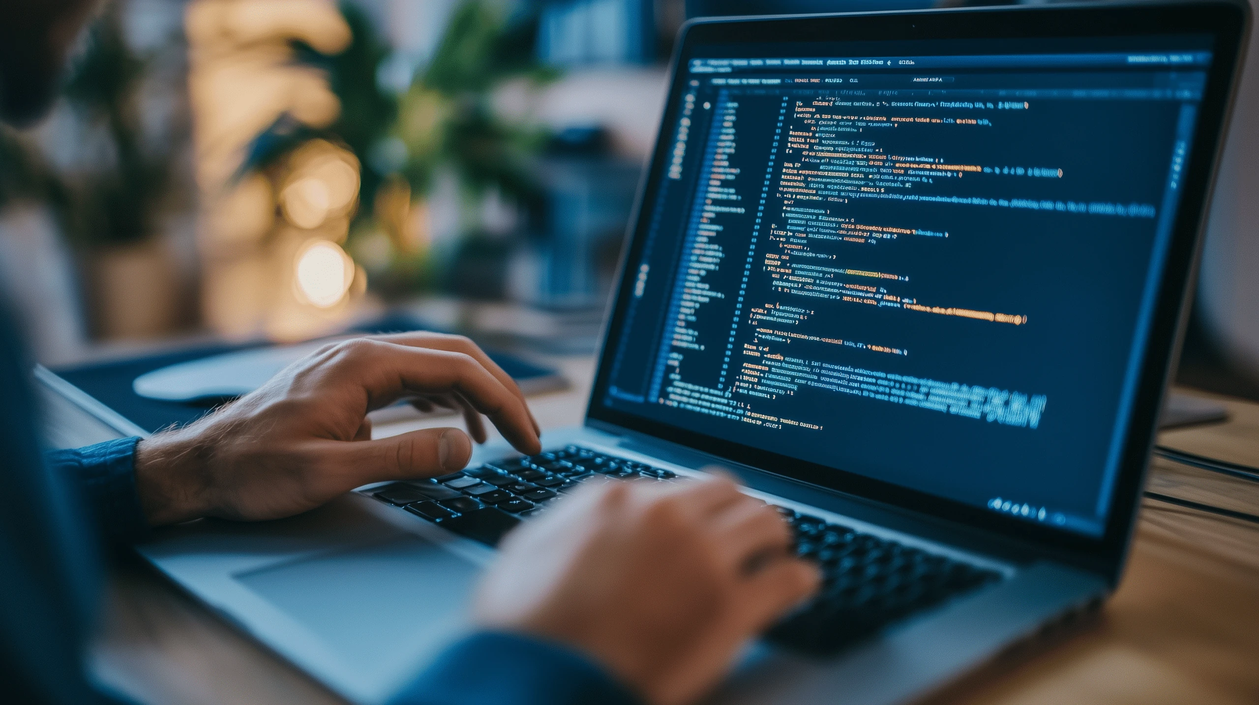 Programista z creationX pracujący nad kodem strony internetowej